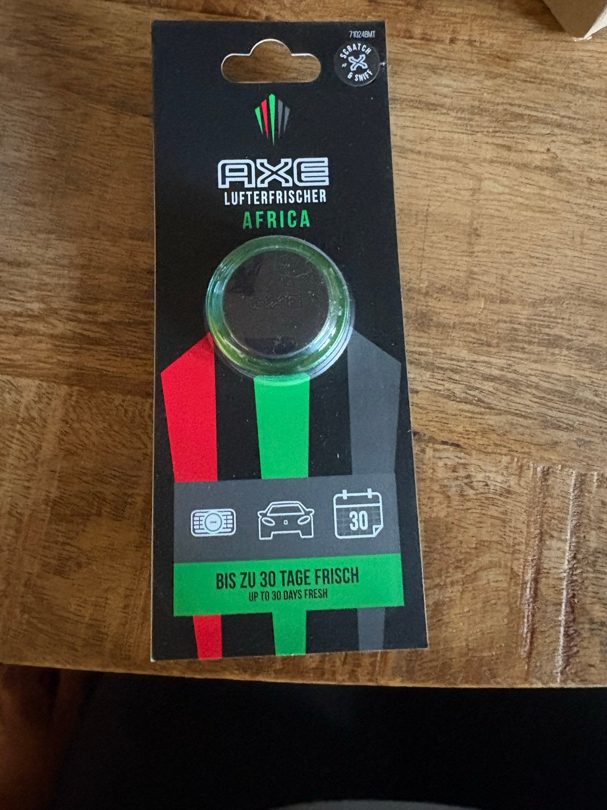 Axe Africa Mini Vent Auto Luchtverfrisser, Ophalen, Nieuw