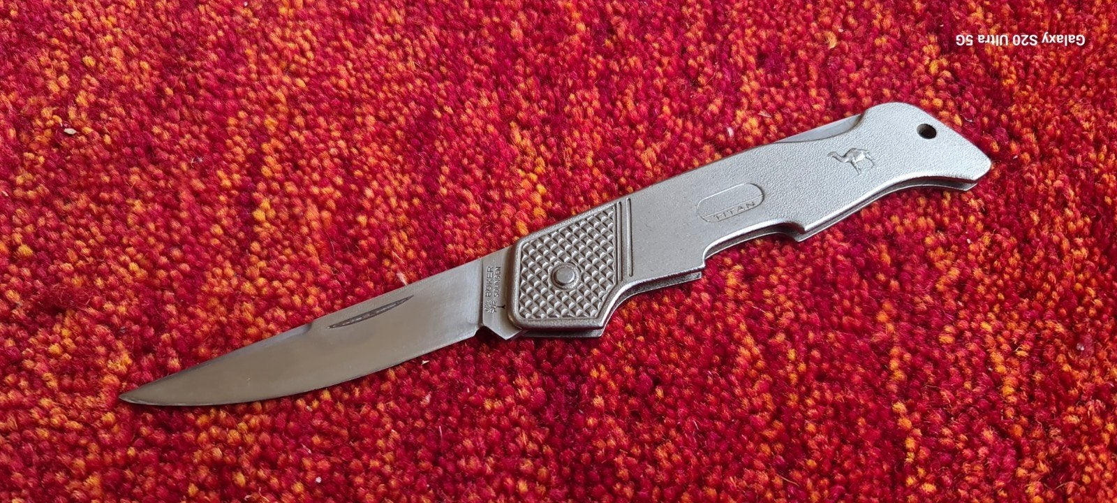 Böker Solingen Titan Zakmes - Duitsland Stainless, Antiek en Kunst, Ophalen of Verzenden