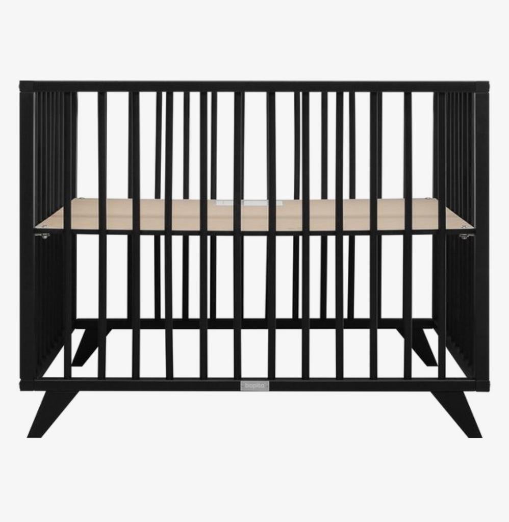 Bopita Box Retro - zwart, Kinderen en Baby's, Boxen, Ophalen, Gebruikt, Rechthoekig, In hoogte verstelbaar
