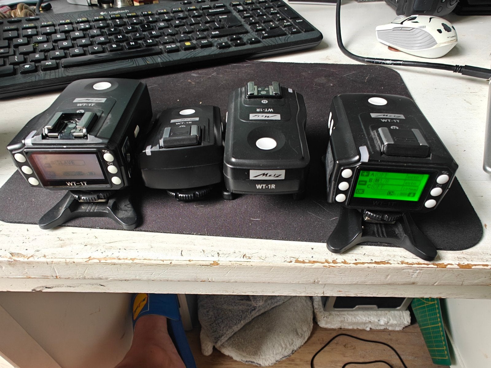 2x Metz Nikon WT-1 flitser remote zenders en ontvangers, Ophalen of Verzenden, Gebruikt, Metz