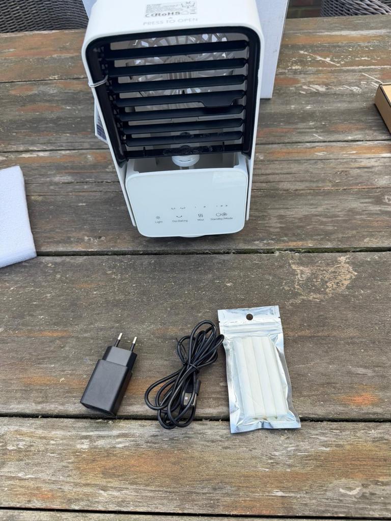 Compacte Air Cooler - Draagbare Luchtkoeler, Tafel- of Grondventilator, Minder dan 60 m³, Nieuw, 3 snelheden of meer