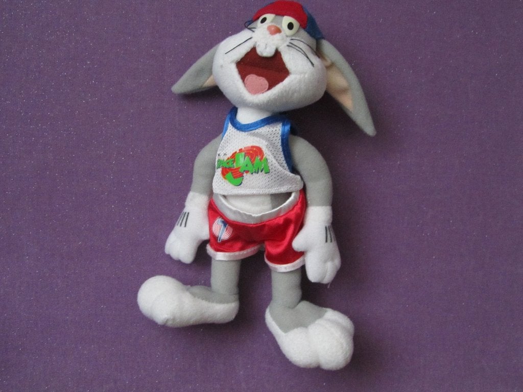 30 JARIGE LOONEY TUNES Knuffel KONIJN BUGS BUNNY 1996 *NiEUW, Overige karakters, Ophalen of Verzenden, Met label, Middelgroot (20 tot 80 cm)