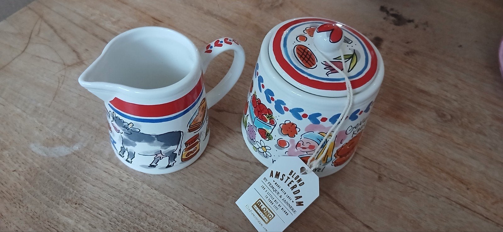 Blond servies o.a. Hollands Glorie/ Even Bijkletsen/ Circus, Overige typen, Nieuw, Ophalen of Verzenden, Overige stijlen