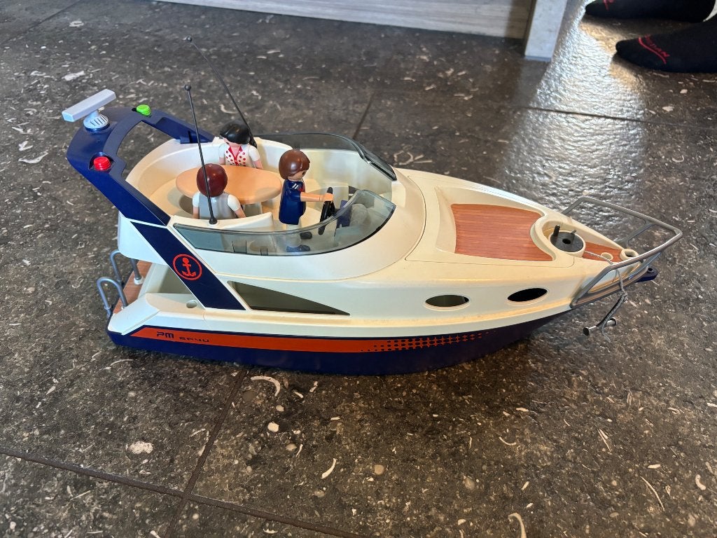 Playmobil yacht compleet, Complete set, Ophalen of Verzenden, Zo goed als nieuw, City life