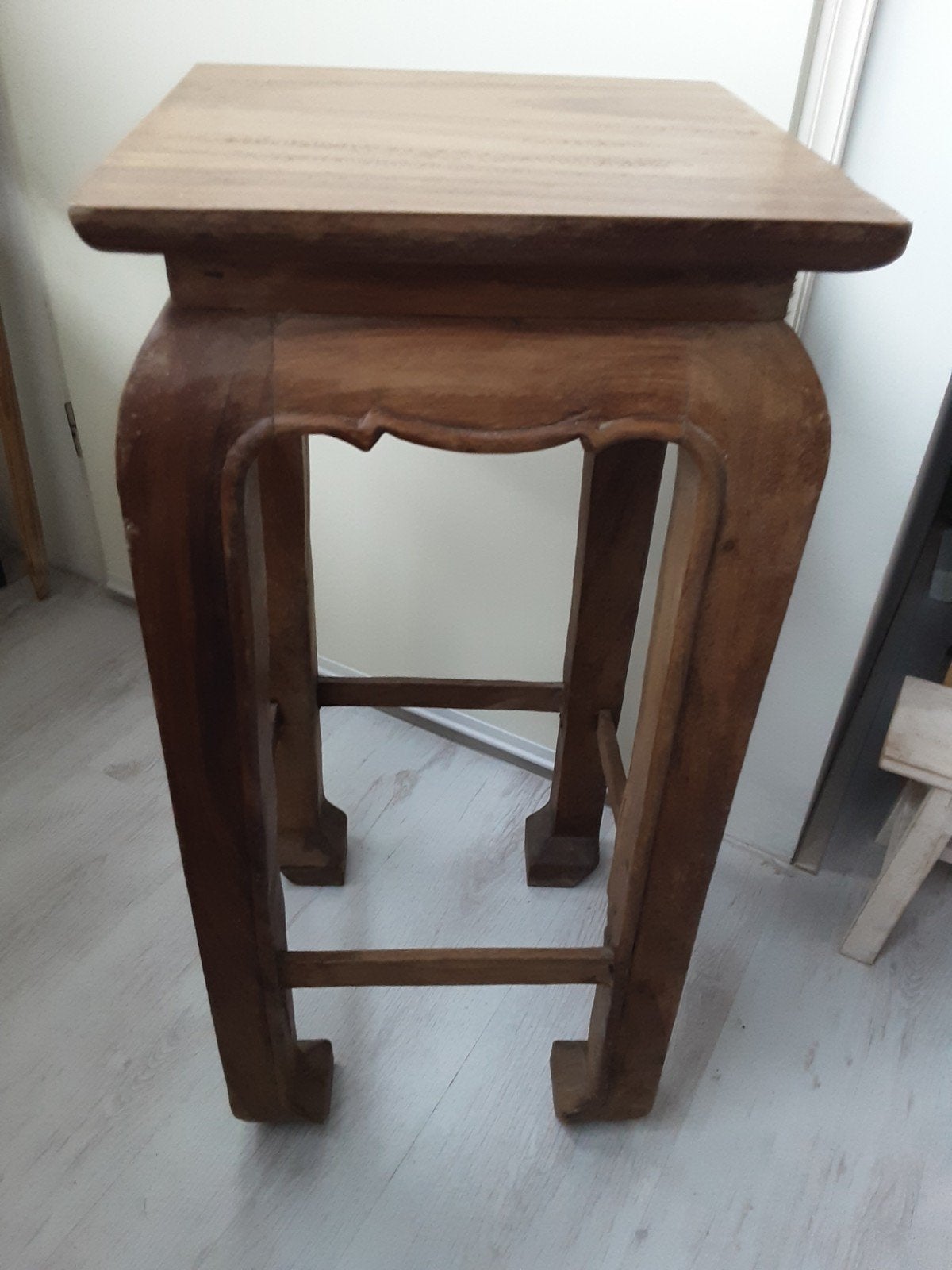 Bijzondere opiumtafel, Oosters, Koloniaal, Minder dan 55 cm, Gebruikt, Vierkant