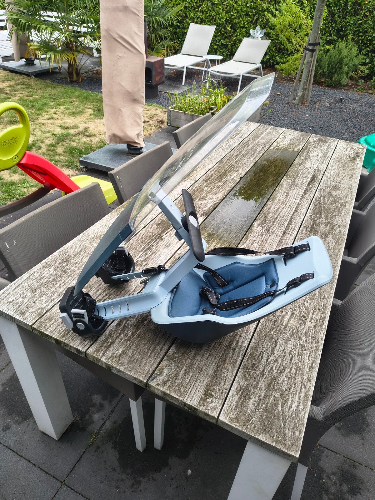 Bobike fietsstoeltje voor, met windscherm, Fietsen en Brommers, Fietsaccessoires | Fietsstoeltjes, Ophalen, Gebruikt, Onbekend
