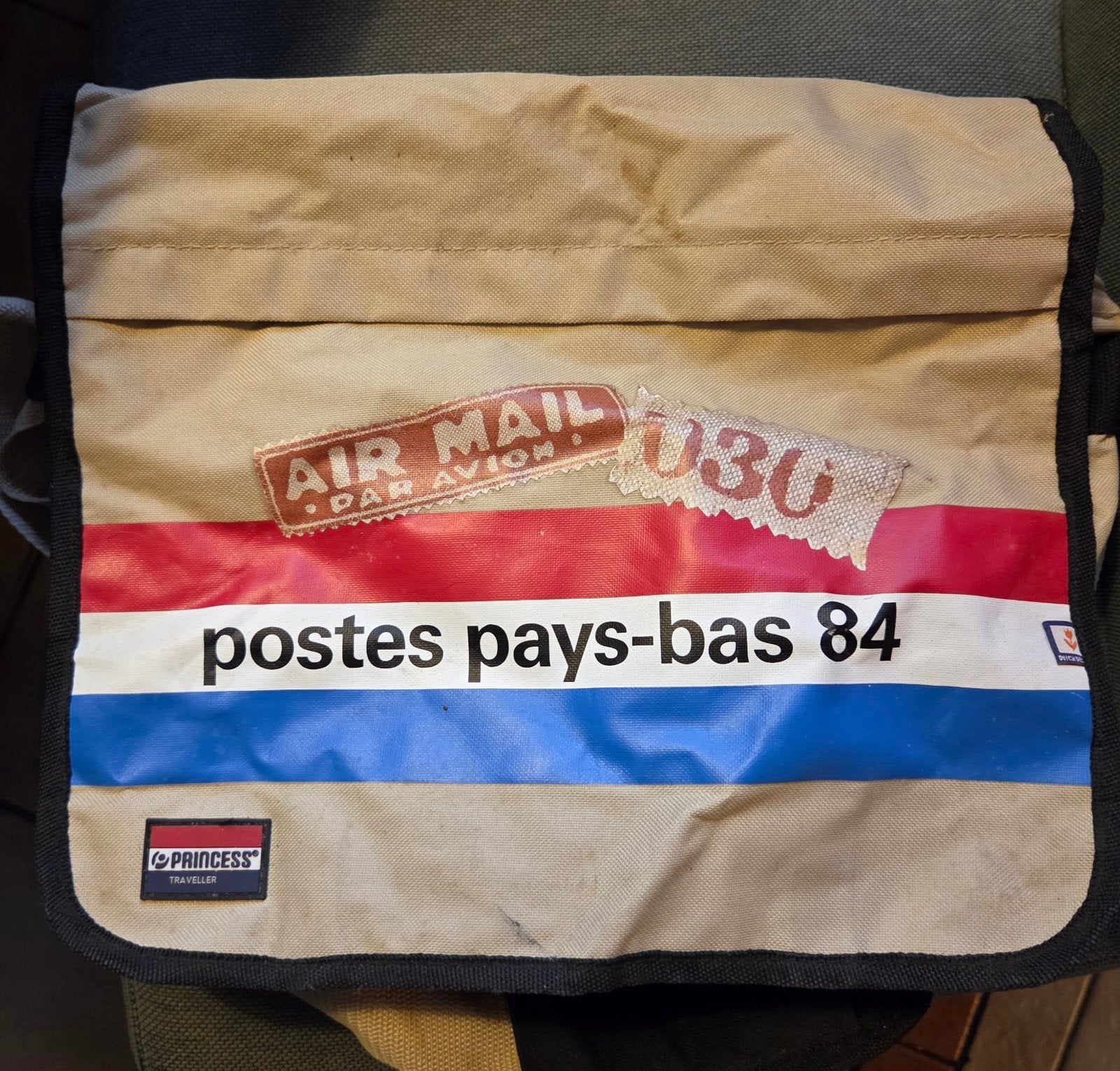 schoudertas postzak, Ophalen of Verzenden, Nieuw, Beige