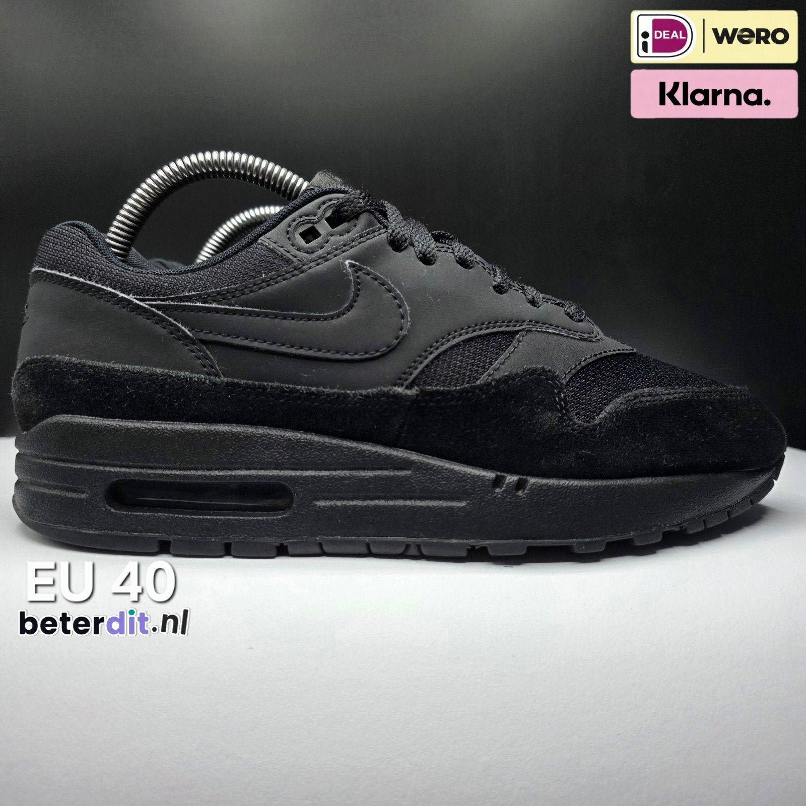 Nike Air Max 1 'Triple Black'
Maat: 40, Zwart, Ophalen of Verzenden, Nike, Nike