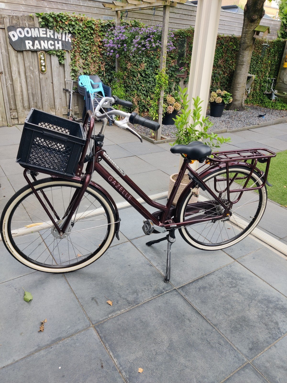 Gazelle Damesfiets - Nette staat, 3 versnellingen, Fietsen en Brommers, Fietsen | Dames | Damesfietsen, Ophalen, Velgrem, Versnellingen