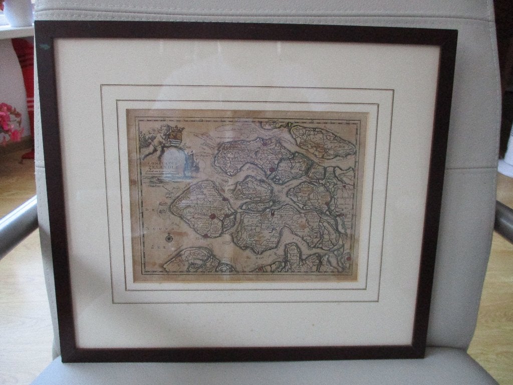 Comitatus ZELANDLE - landkaart / gravure - Holland, Antiek en Kunst, Kunst | Etsen en Gravures, Ophalen of Verzenden, Gravure