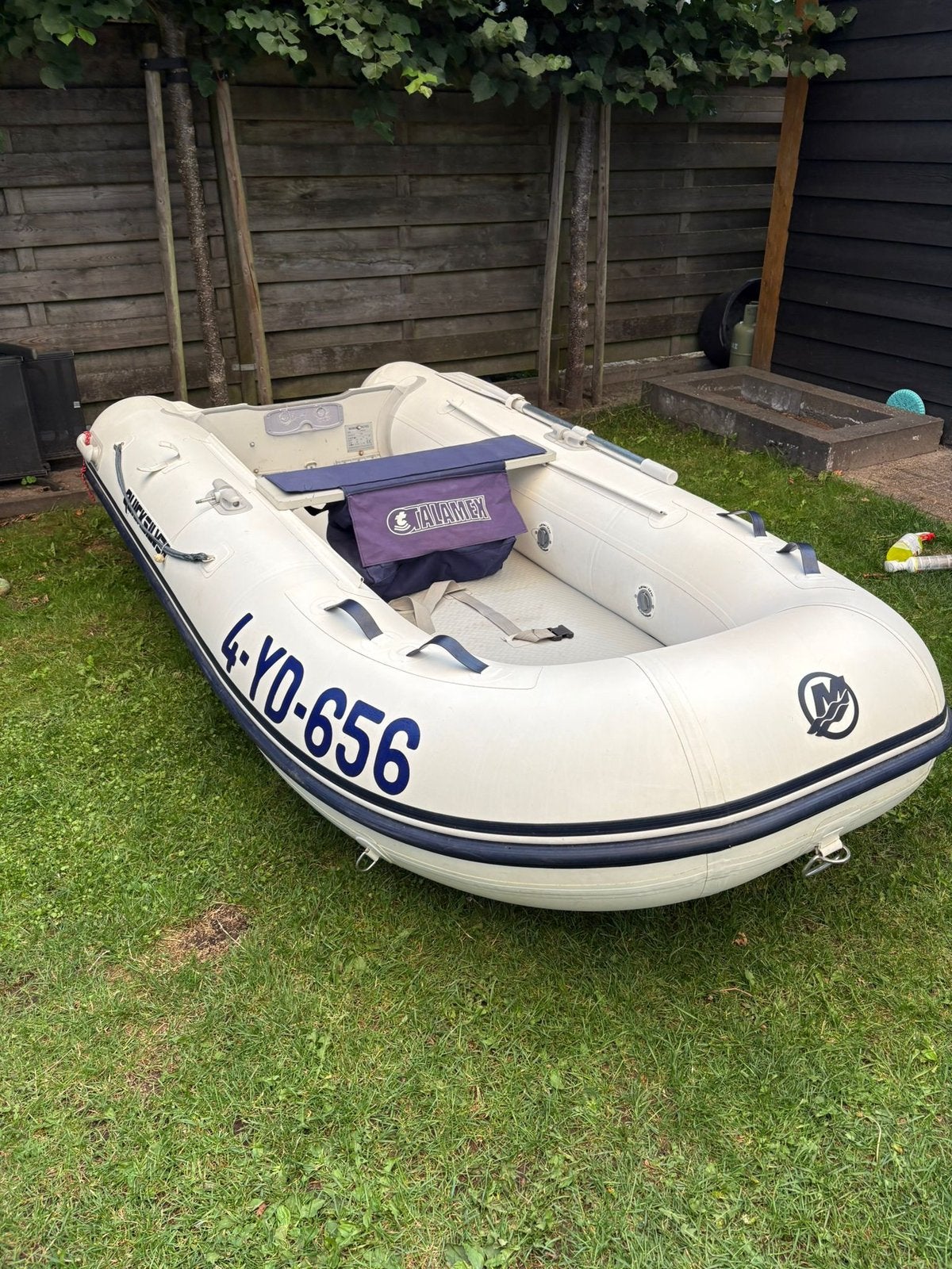 Quicksilver 300 rubberboot met Honda 10 pk buitenboordmotor, Ophalen, Gebruikt, Benzine, Airdeck