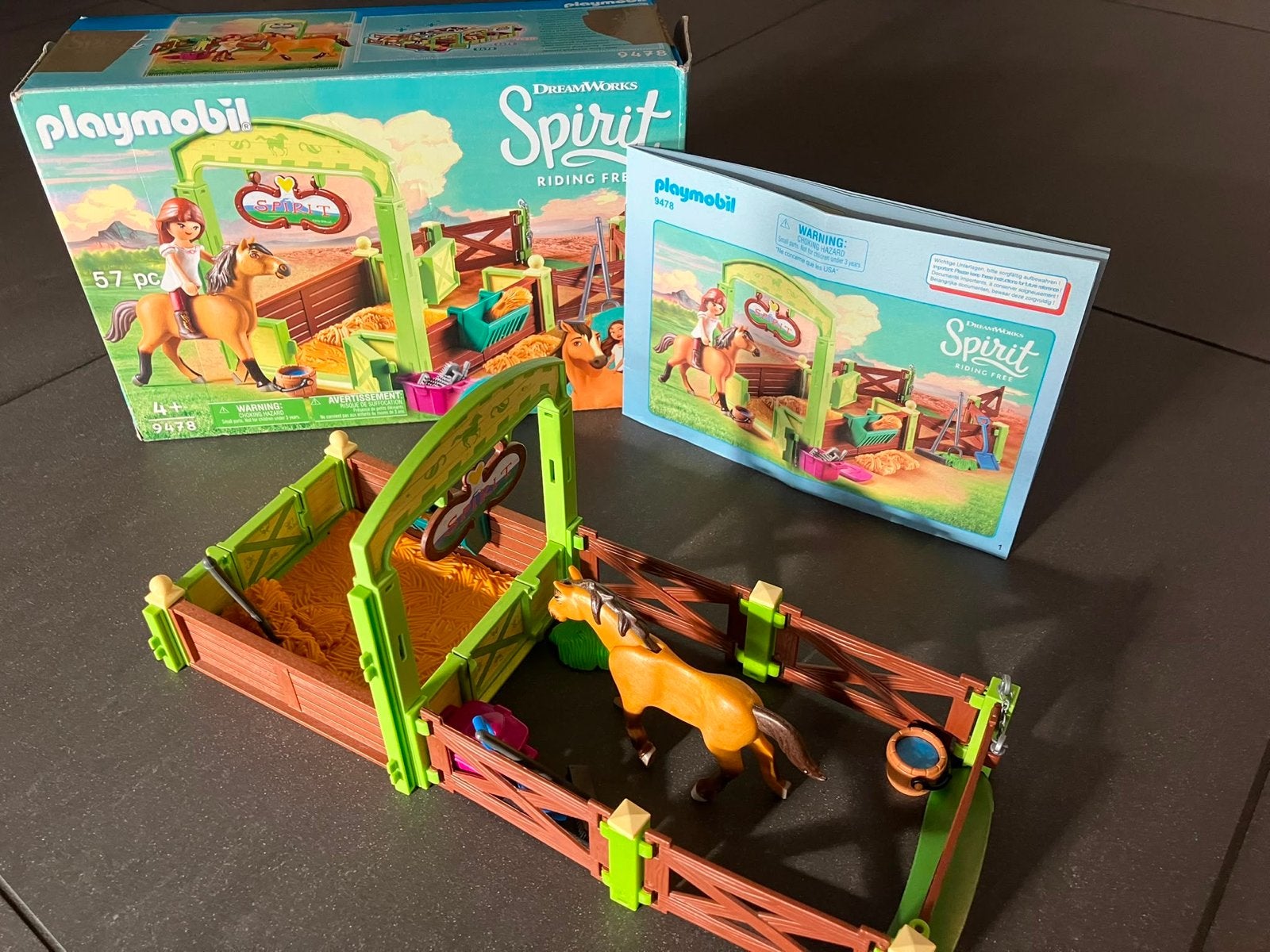 Playmobil 9478 Spirit Rijschool met Lucky en Spirit, Ophalen, Complete set, Overige typen, Zo goed als nieuw