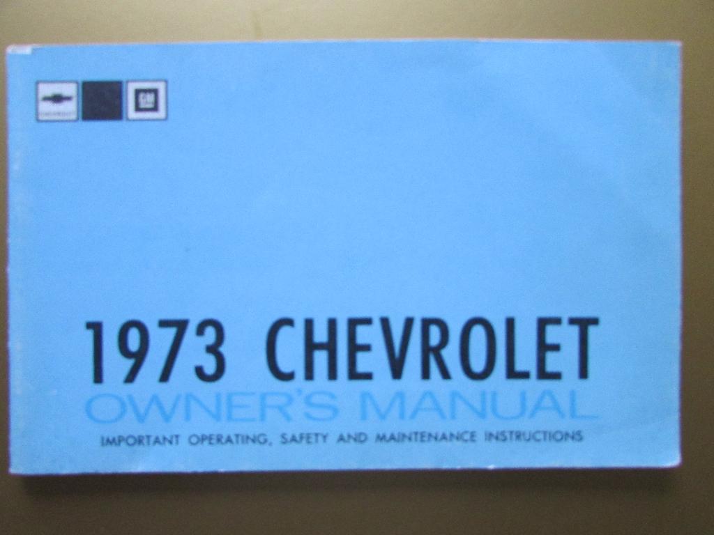 1973 Chevrolet full-size modellen owner's manual, Engels, Ophalen of Verzenden