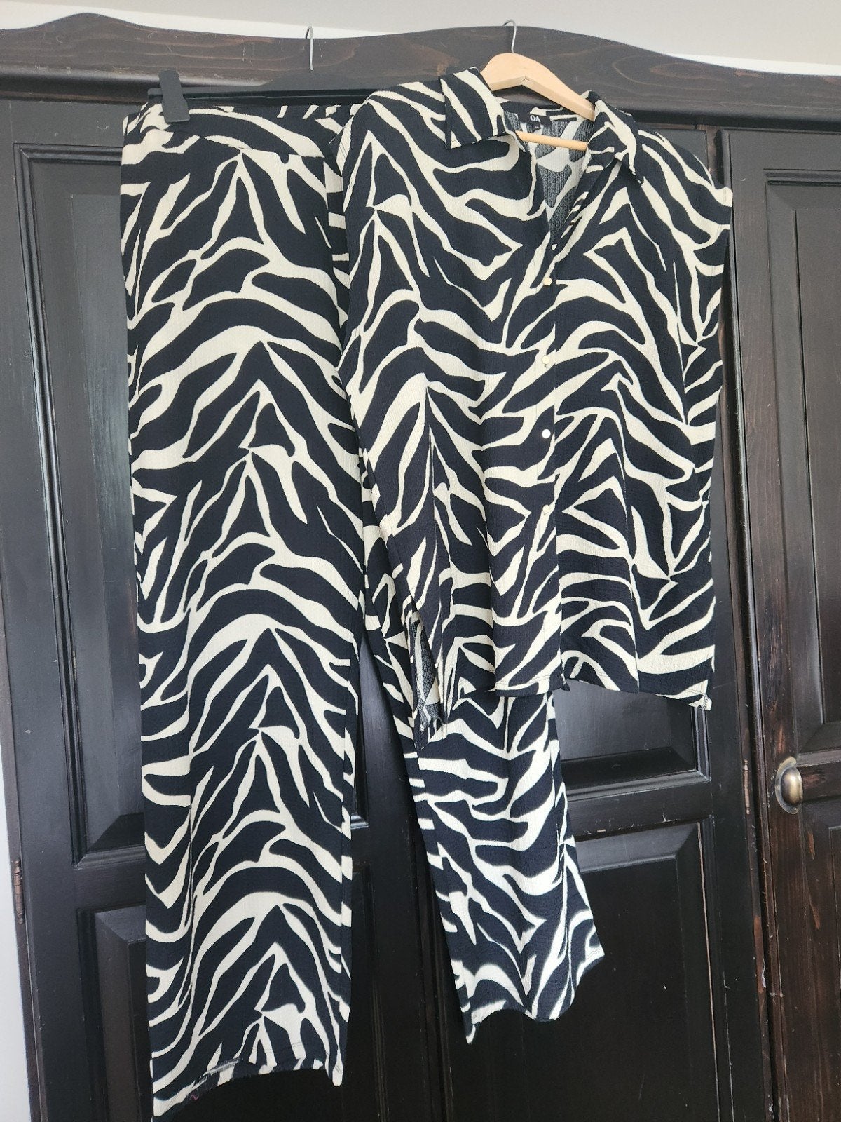 Leuk broekpak 48, Kleding | Dames, Grote Maten, Ophalen of Verzenden, Zo goed als nieuw, Wit