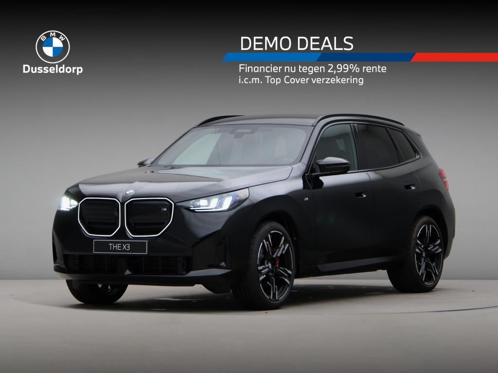 BMW X3 M50 (bj 2025, automaat), Auto's, BMW, Skiluik, Met garantie (alle), 2500 kg, Zwart