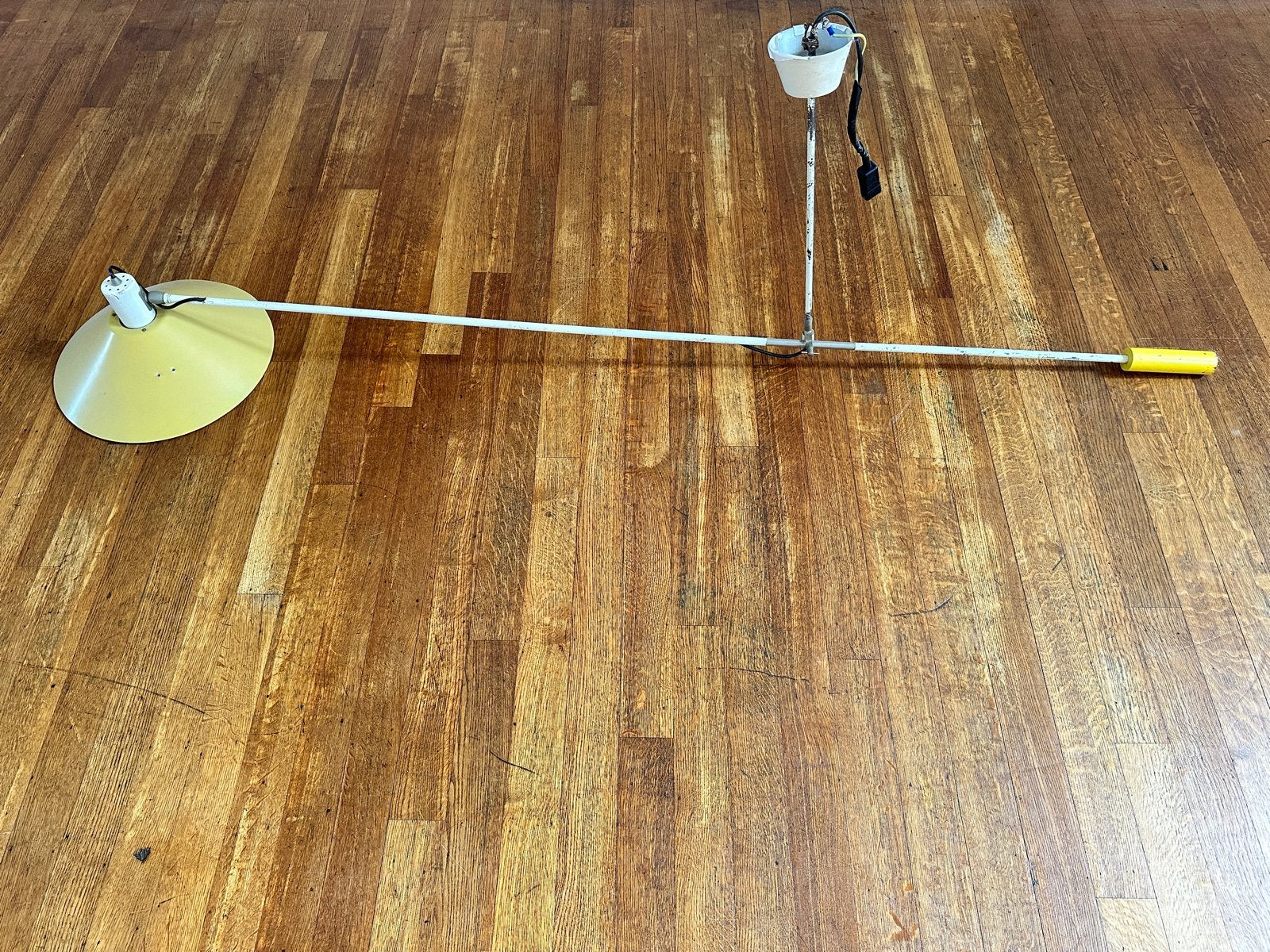 Anvia 5018 counterbalance plafondlamp J. Hoogervorst, Ophalen, Gebruikt, Metaal, E27 (groot)