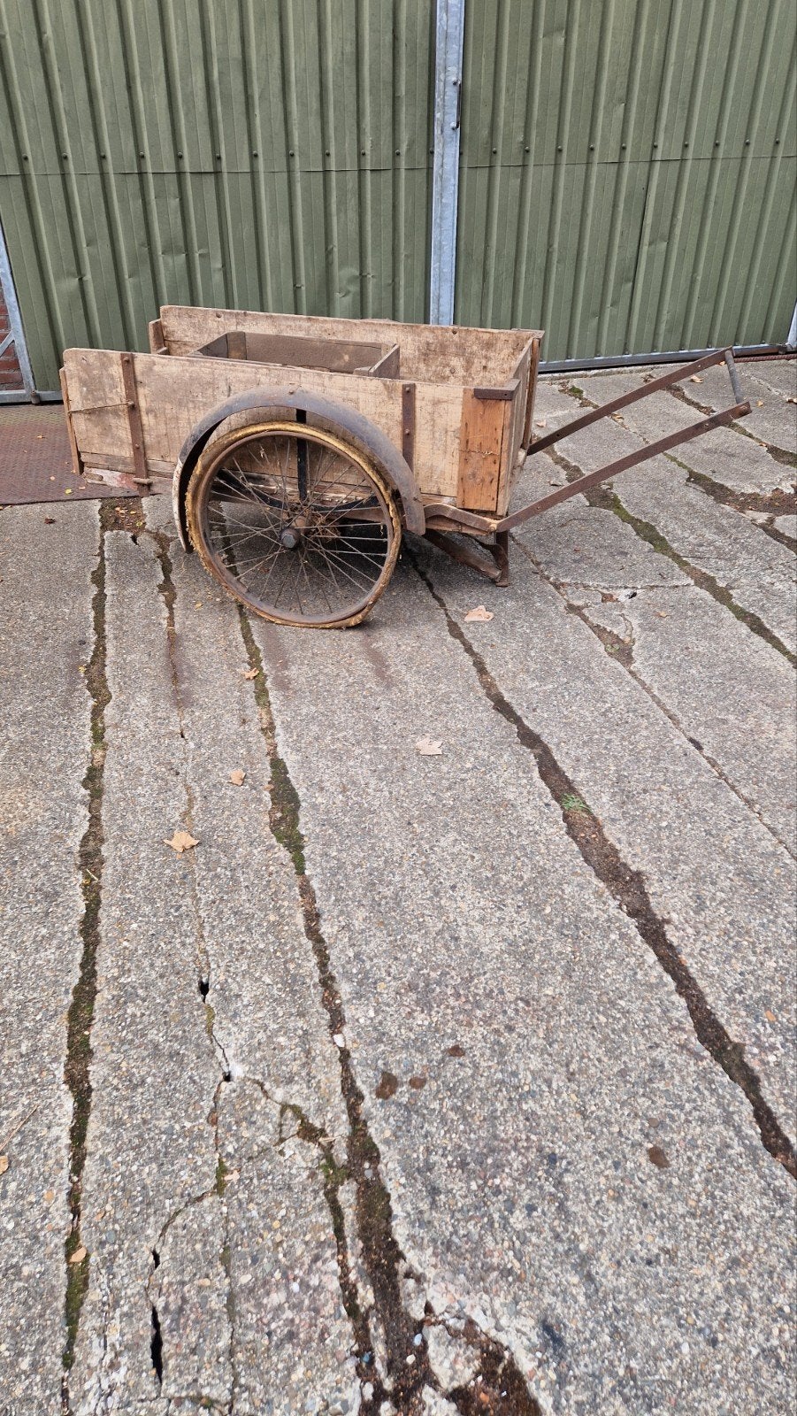 schuurvondst Oude antieke pendax/bolderkar/bakfiets, Ophalen, Gebruikt, Overige typen, 80 kg of meer