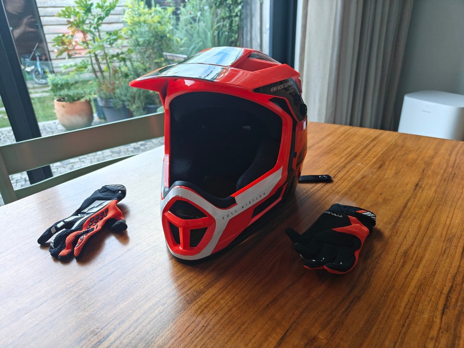 Kenny Kinder BMX Helm Elite Graphic + Orange, Ophalen of Verzenden, Zo goed als nieuw, Staal, Kenny racing
