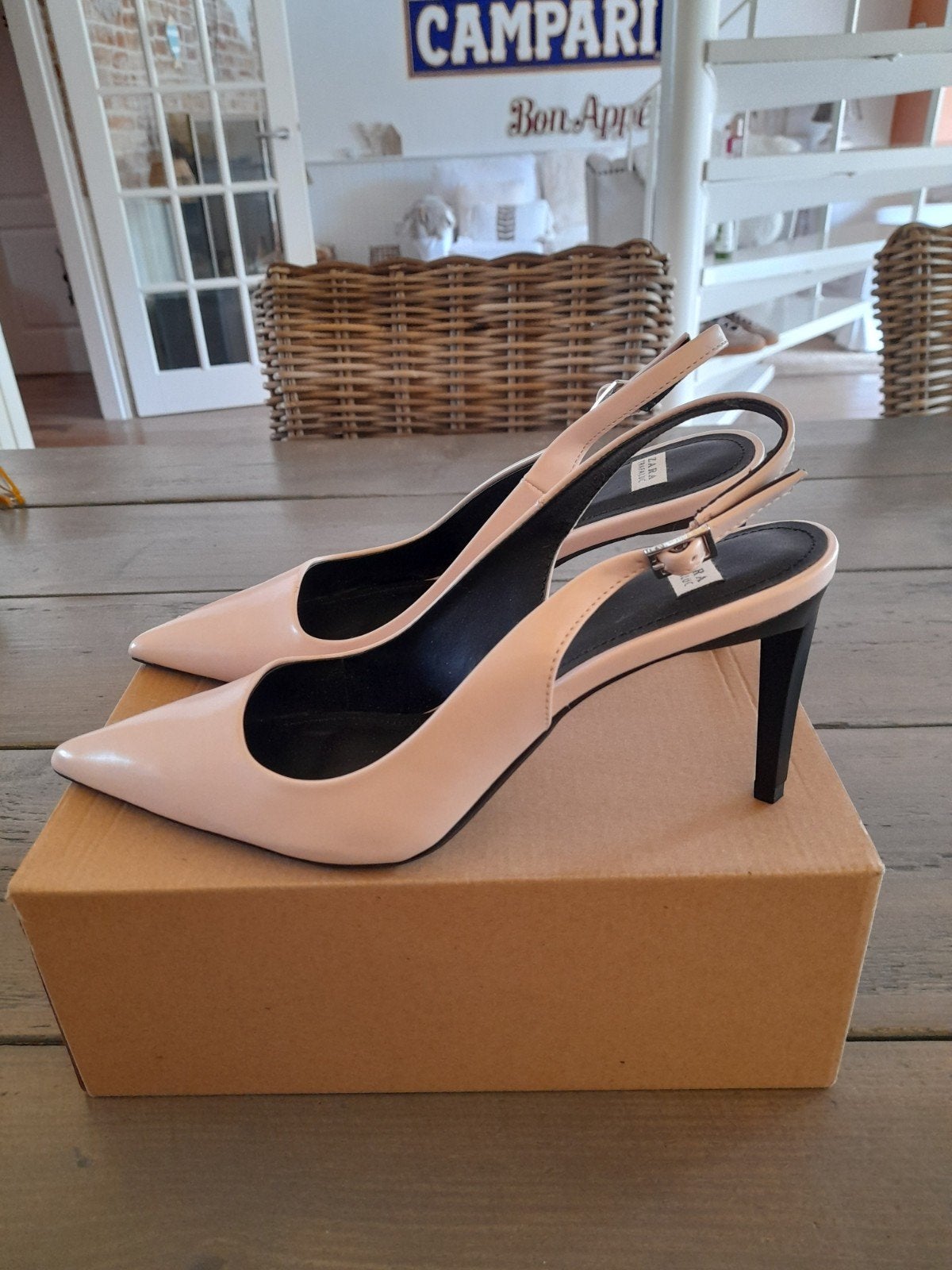 Zara Trafaluc Slingback Pumps - Nude/Rose, Kleding | Dames, Schoenen, Pumps, Nieuw, Roze, Zara Trafaluc