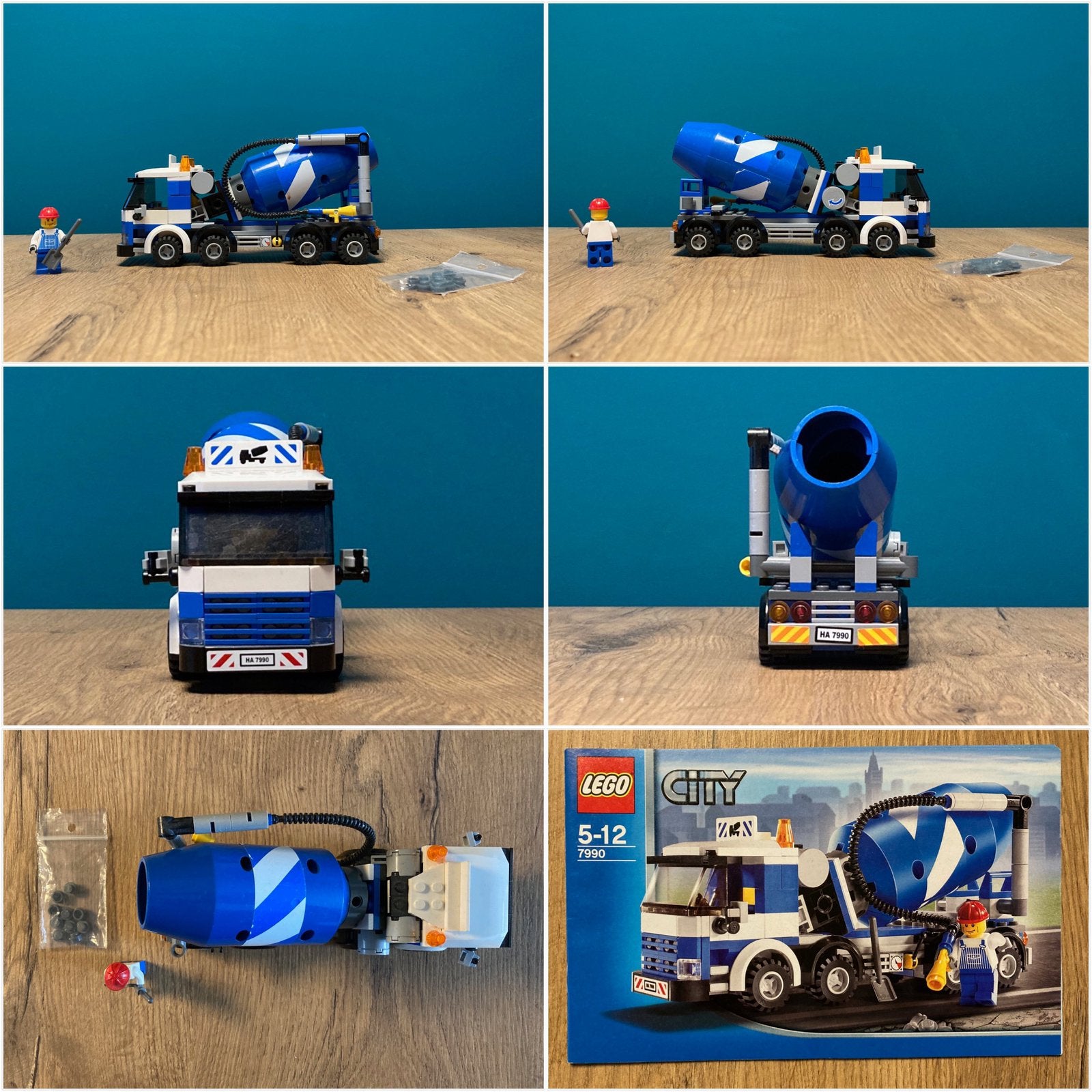 Lego City 7990 Cement Mixer, Ophalen, Gebruikt