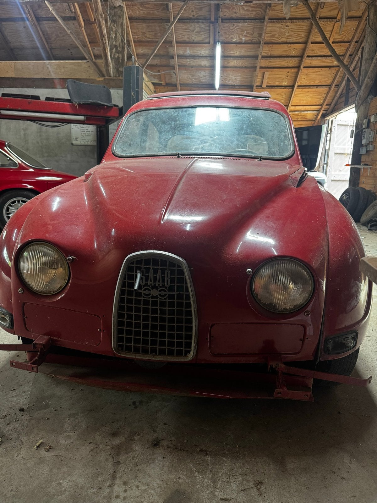Oermodel saab 96 barnfind 0,8 2-takt SUNROOF, Auto's, Oldtimers, Bedrijf, Saab, Te koop, Benzine