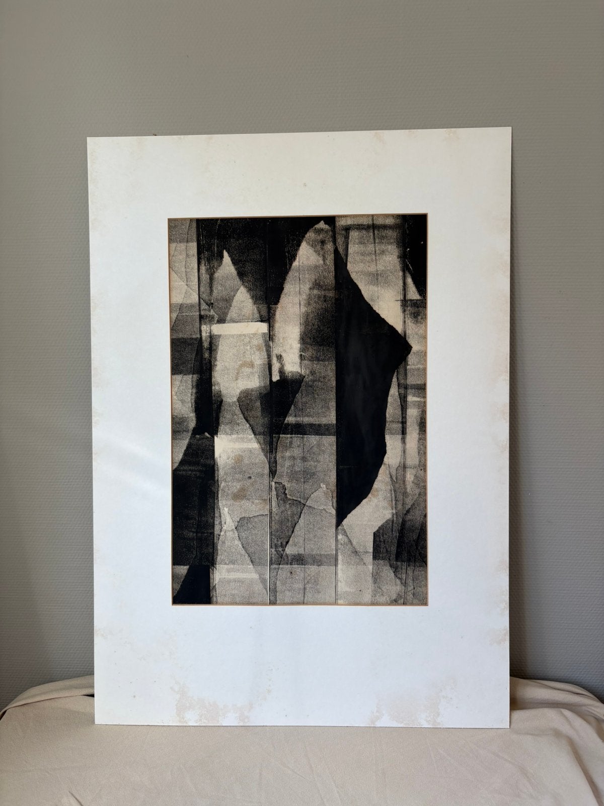 Vintage abstract artwork ets |, Ophalen of Verzenden
