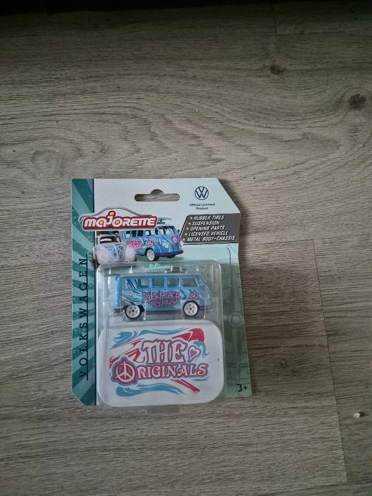 MAJORETTE VW T1 blauw VOLKSWAGEN THE ORIGINALS, Ophalen of Verzenden, Nieuw, Auto
