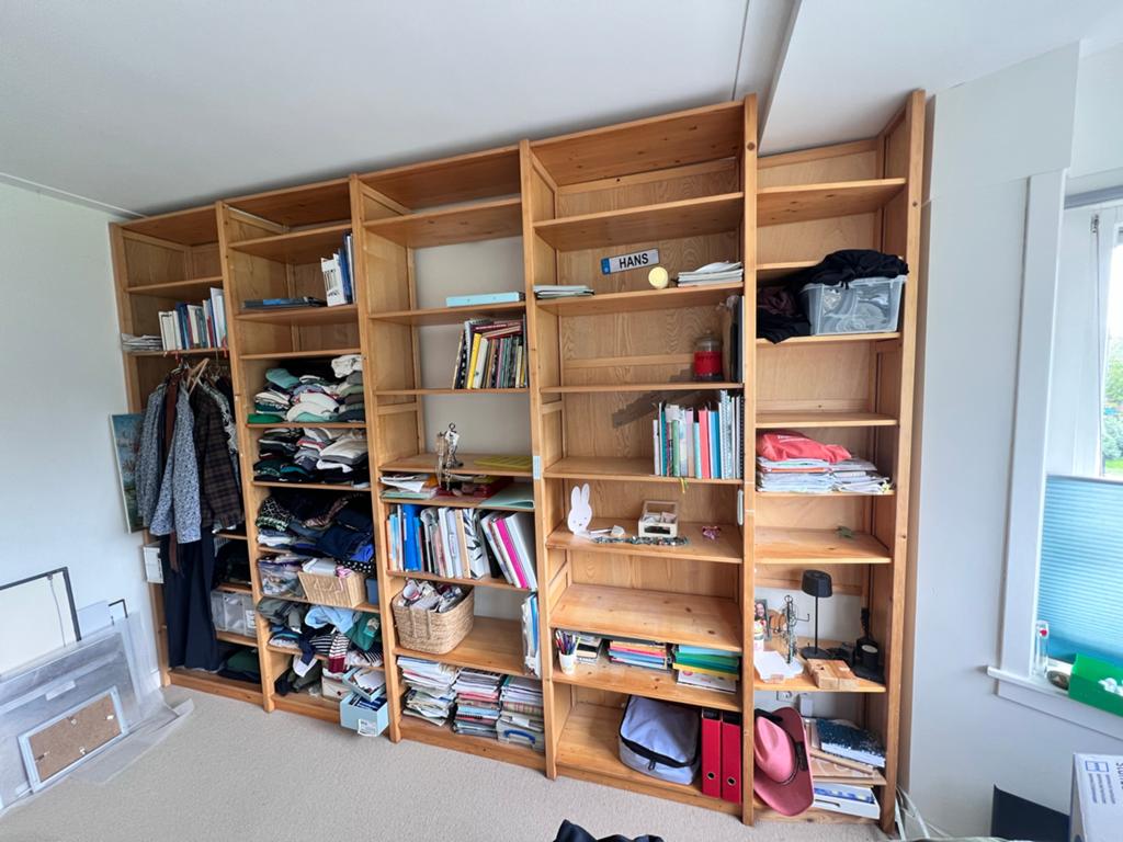 Lundia massief houten kast 377x40x267 cm, Ophalen of Verzenden, Zo goed als nieuw