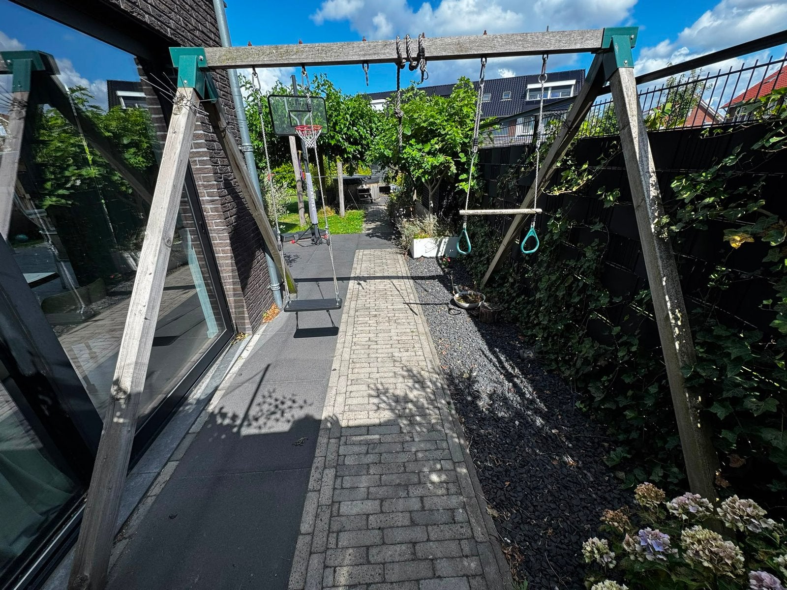 houten schommel, Ophalen, Gebruikt, Schommel