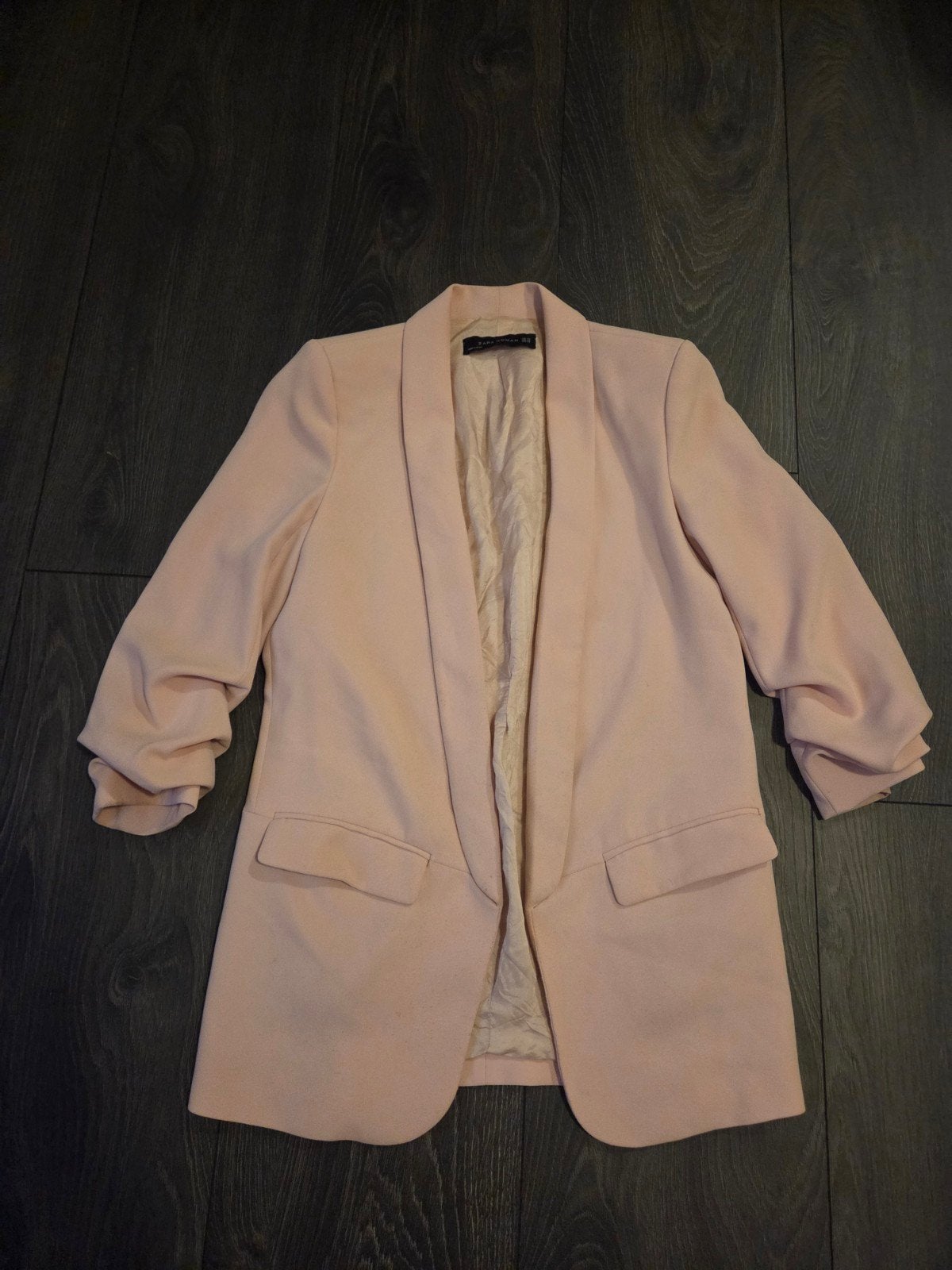 Zara - colbert zachtroze, Kleding | Dames, Zara, Ophalen of Verzenden, Zo goed als nieuw, Jasje