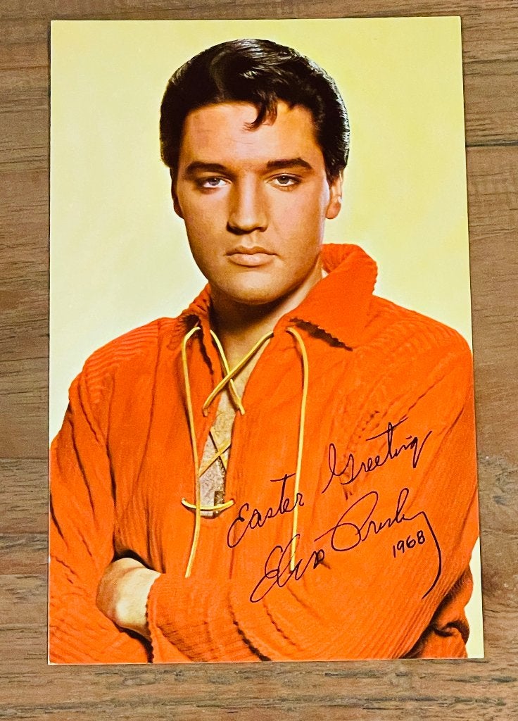 Originele Elvis Presley Easter Card - USA 1968 - Mint!, Verzenden, Foto of Kaart