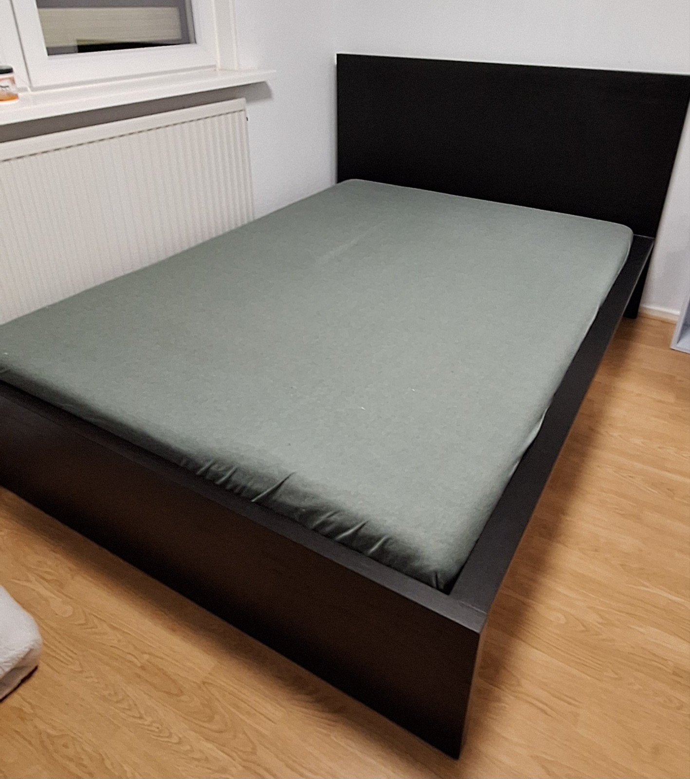 Ikea bed zgan incl matras 140x200, Ophalen, Zo goed als nieuw, Tweepersoons, 140 cm