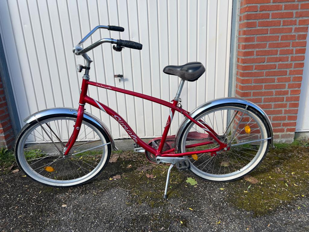 Giant Simple Damesfiets - Rood, Zo goed als nieuw, Ophalen, Terugtraprem, (Extra) lage instap, Giant