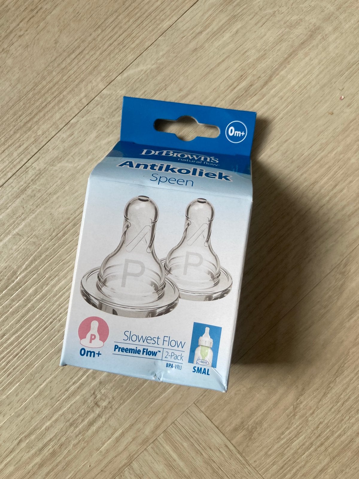 Dr Brown’s prematuur speen 2x, Ophalen, Nieuw, Babyfles, Dr. Brown's