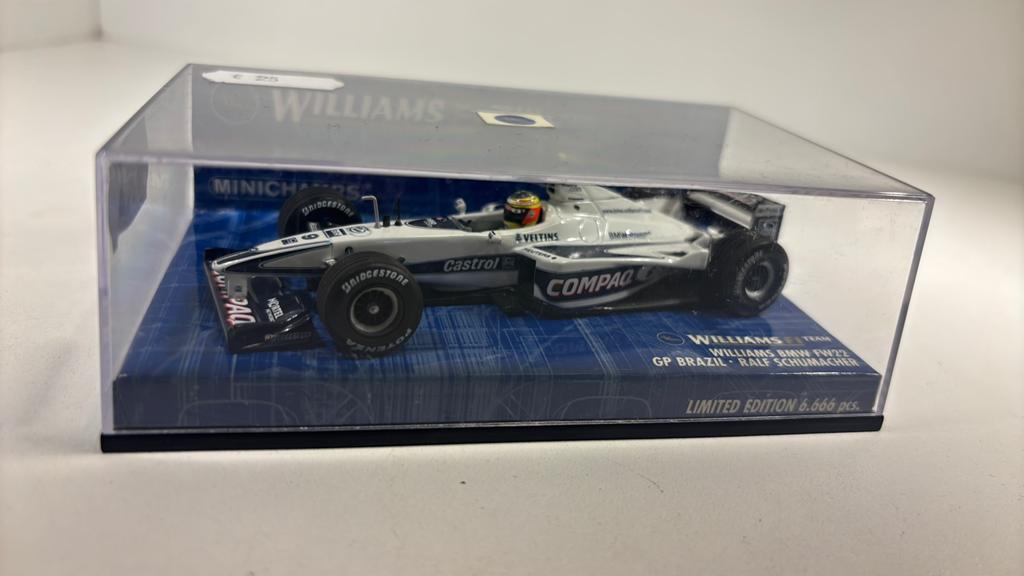 F1 Williams bmw fw22 ralf Schumacher braziel minichamps 1.43, Auto, Ophalen of Verzenden, MiniChamps, A