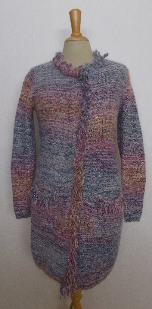 Mooi kleurig 48% mohair mix vest van Caroline Biss! 40, Verzenden, Zo goed als nieuw, Maat 38/40 (M), Meerkleurig
