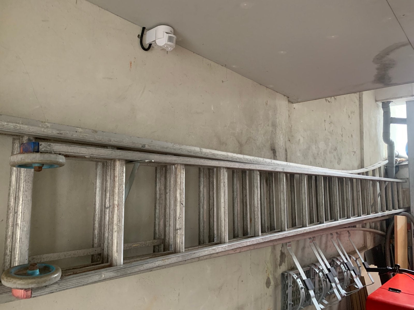 3x16 aluminium ladder, Ophalen, Gebruikt, Ladder, Opvouwbaar of Inschuifbaar