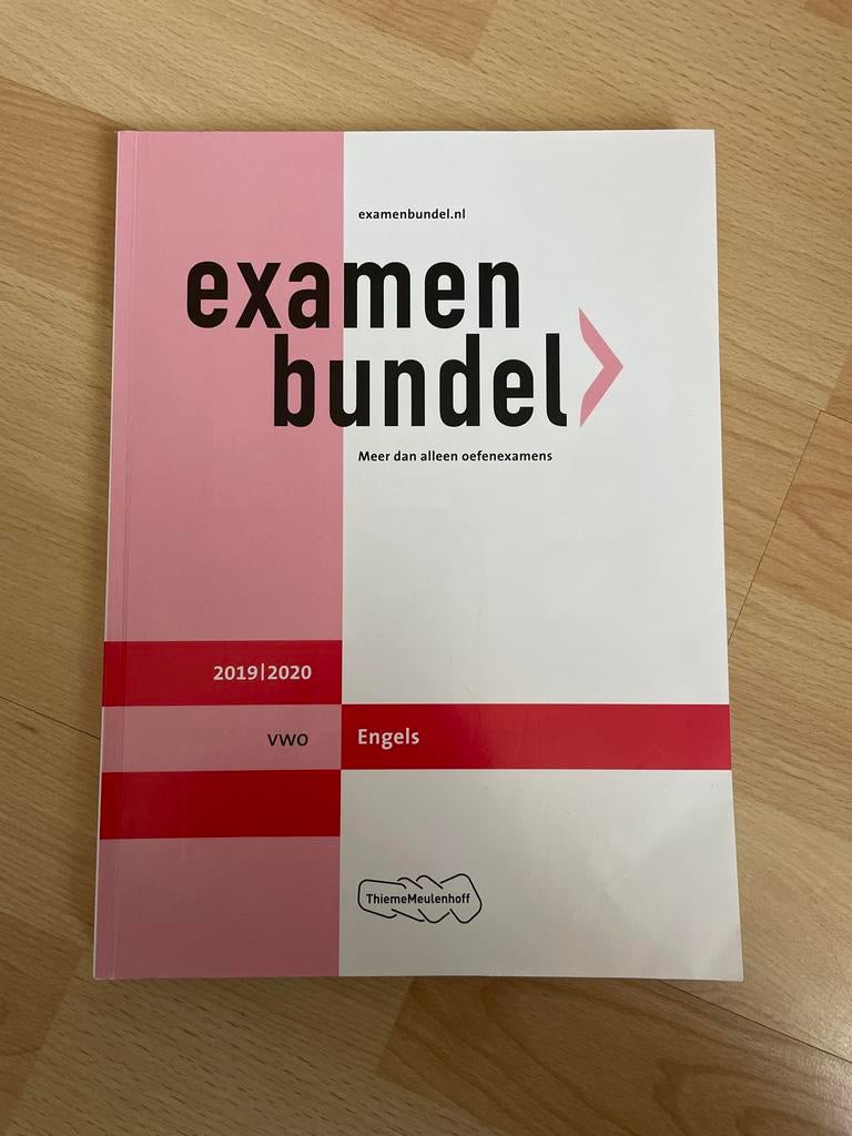 Examenbundel Engels VWO 2019/2020, Ophalen of Verzenden, Zo goed als nieuw, Non-fictie