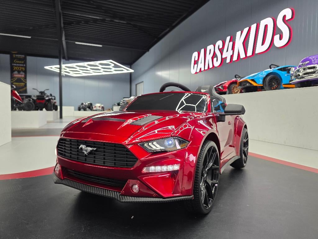 Kinderauto Ford Mustang - 24 volt - Drift - verlichting - RC
