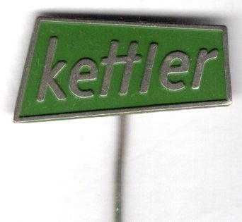 Kettler meubelen groen op koper speldje ( L_136), Verzenden, Zo goed als nieuw, Merk, Speldje of Pin