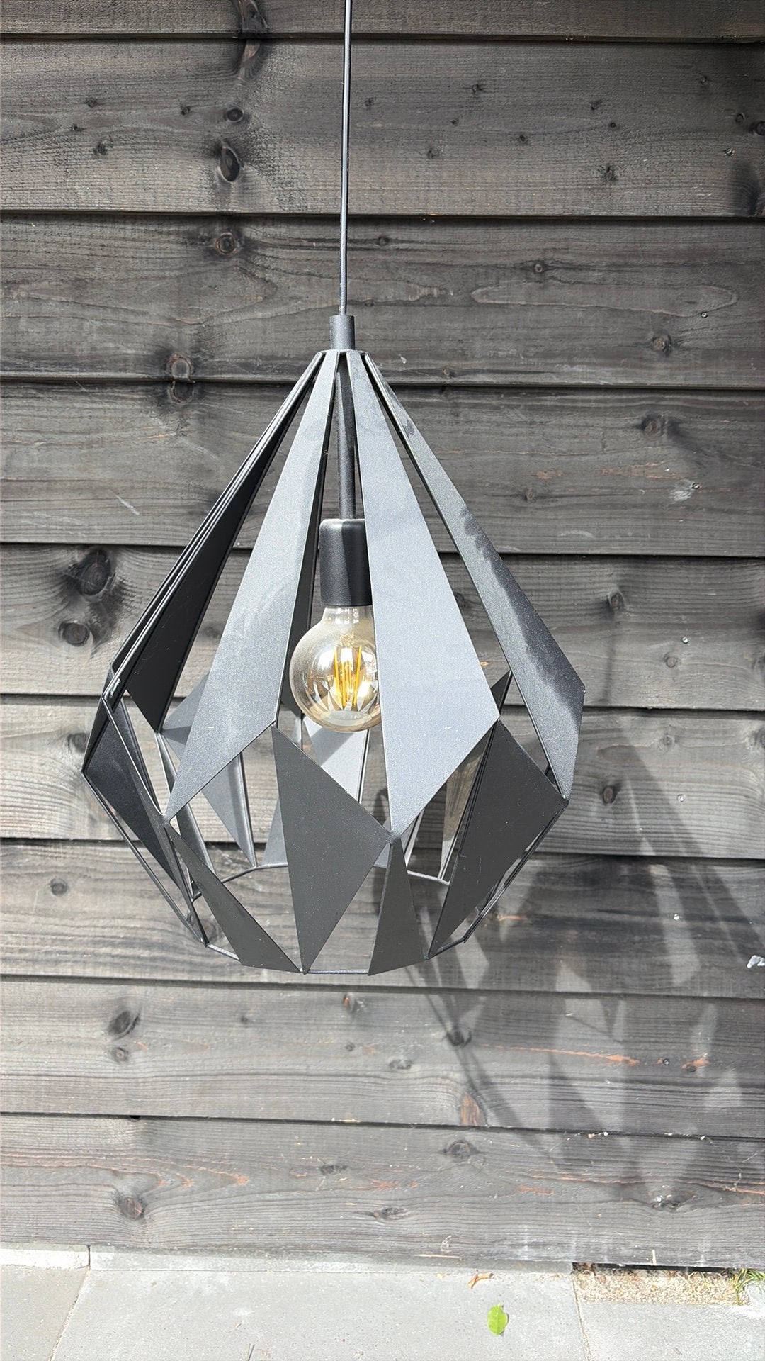 Eglo hanglamp zwart, Ophalen of Verzenden, Zo goed als nieuw