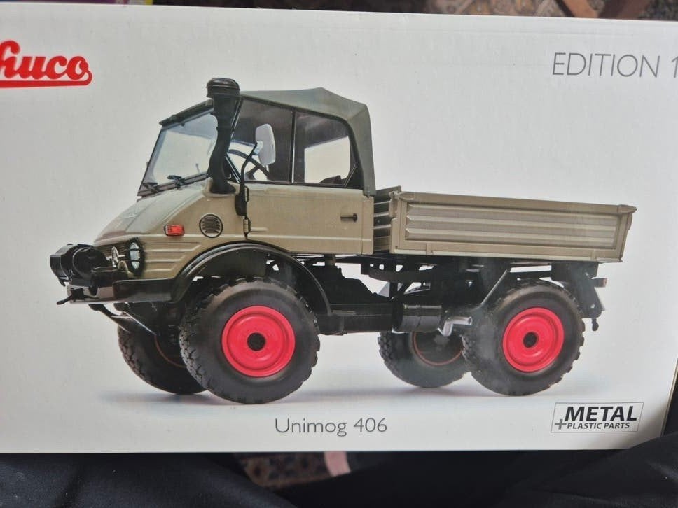 SCHUCO Unimog 406.   1/18, Ophalen of Verzenden, Zo goed als nieuw, Overige merken