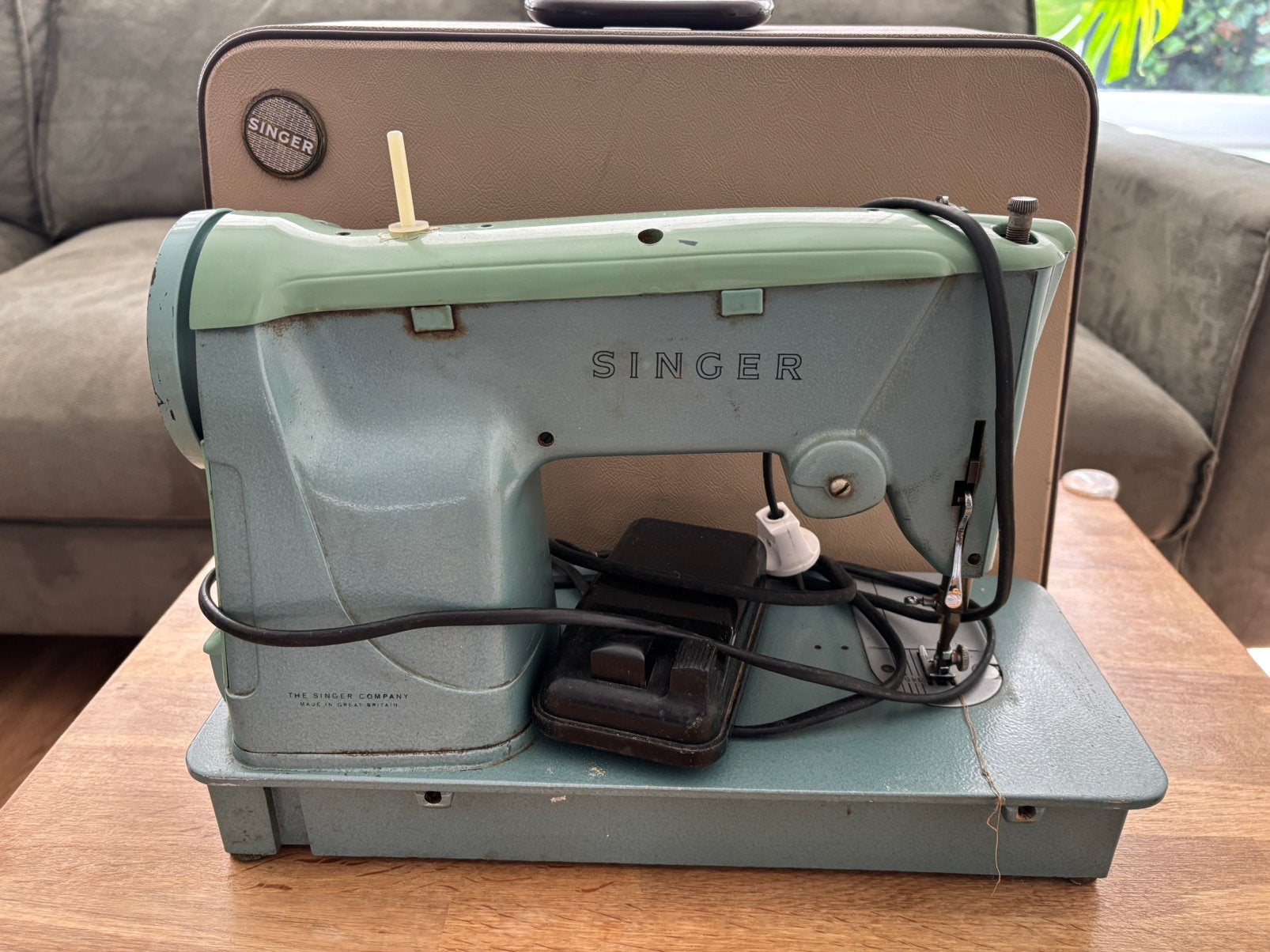 Naaimachine Singer, Ophalen