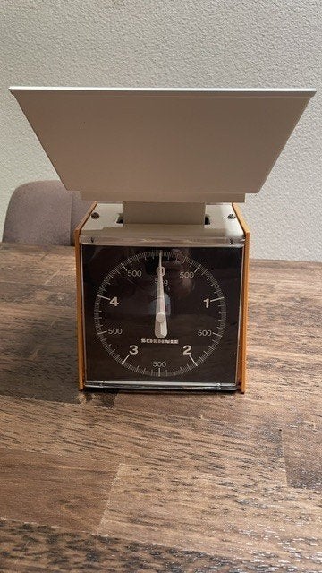 Vintage keukenweegschaal Soehnle, Ophalen, Keukenweegschaal, Analoog, 500 gram of grover