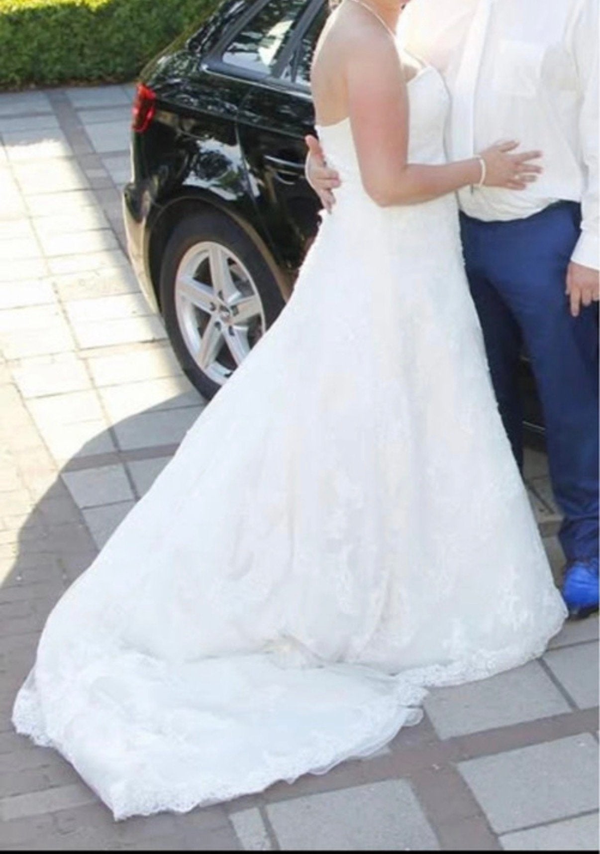 Trouwjurk Pronovias, Ophalen, Zo goed als nieuw, Wit, Trouwjurk