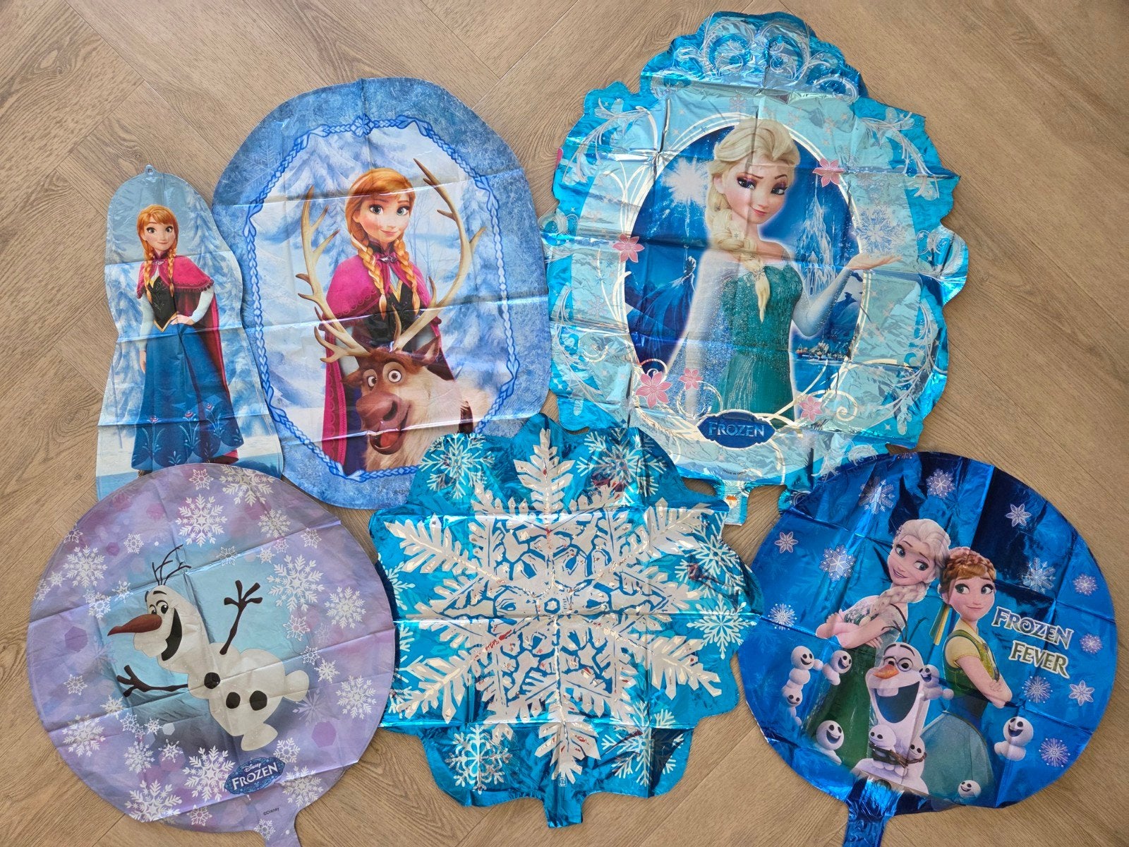 Frozen * set van 6 folie ballonnen, Hobby en Vrije tijd, Feestartikelen, Ophalen of Verzenden, Nieuw, Versiering, Verjaardag