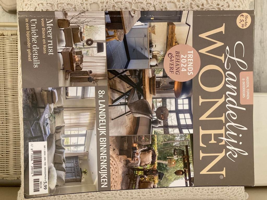 Jaargang 2024 (6Tijdschriften) ‘Landelijk Wonen’, Ophalen of Verzenden, Zo goed als nieuw, Overige typen