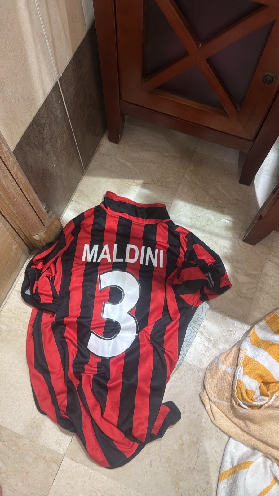 AC Milan Maldini Voetbalshirt - Maat M, Ophalen, Voetbal, Gedragen, Meerkleurig