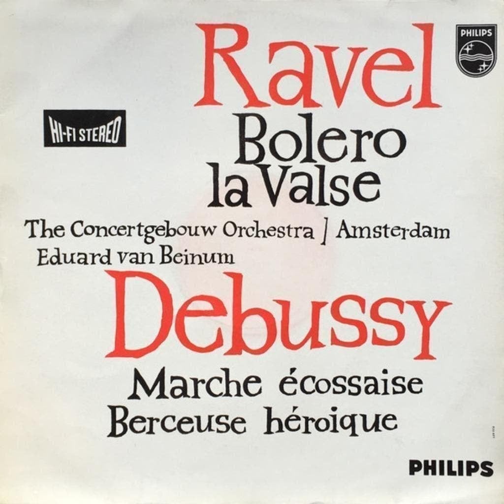 Eduard van Beinum Ravel Debussy  Philips HiFi Stereo, Ophalen, Kamermuziek, Modernisme tot heden, Zo goed als nieuw