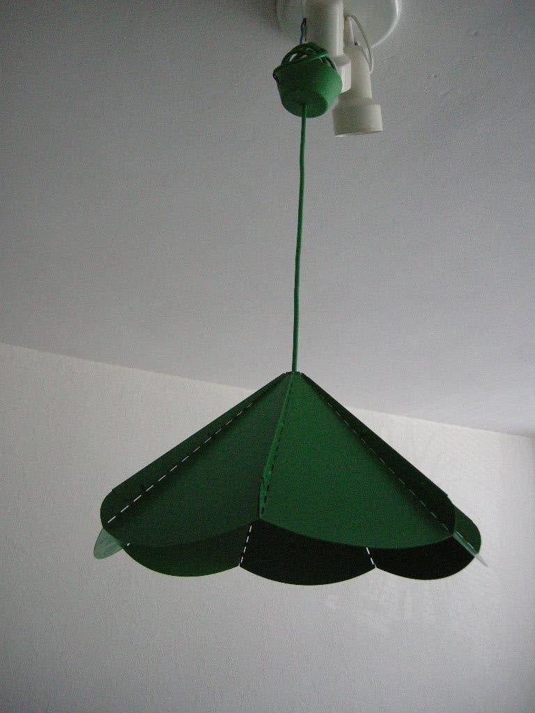 Hanglamp Janosfar Ikea groen vintage - zgan, Ophalen, E27 (groot), Zo goed als nieuw, Metaal